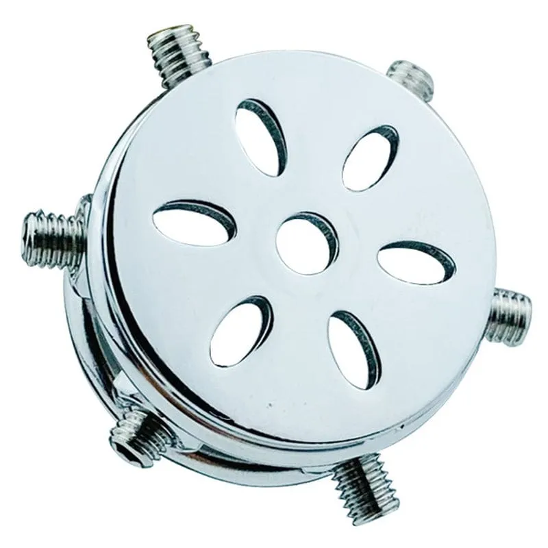 0507M  CBT 6 Adjustable Spikes Manhole Cover Steel Chastity Cock Cage