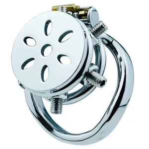 0507M  CBT 6 Adjustable Spikes Manhole Cover Steel Chastity Cock Cage