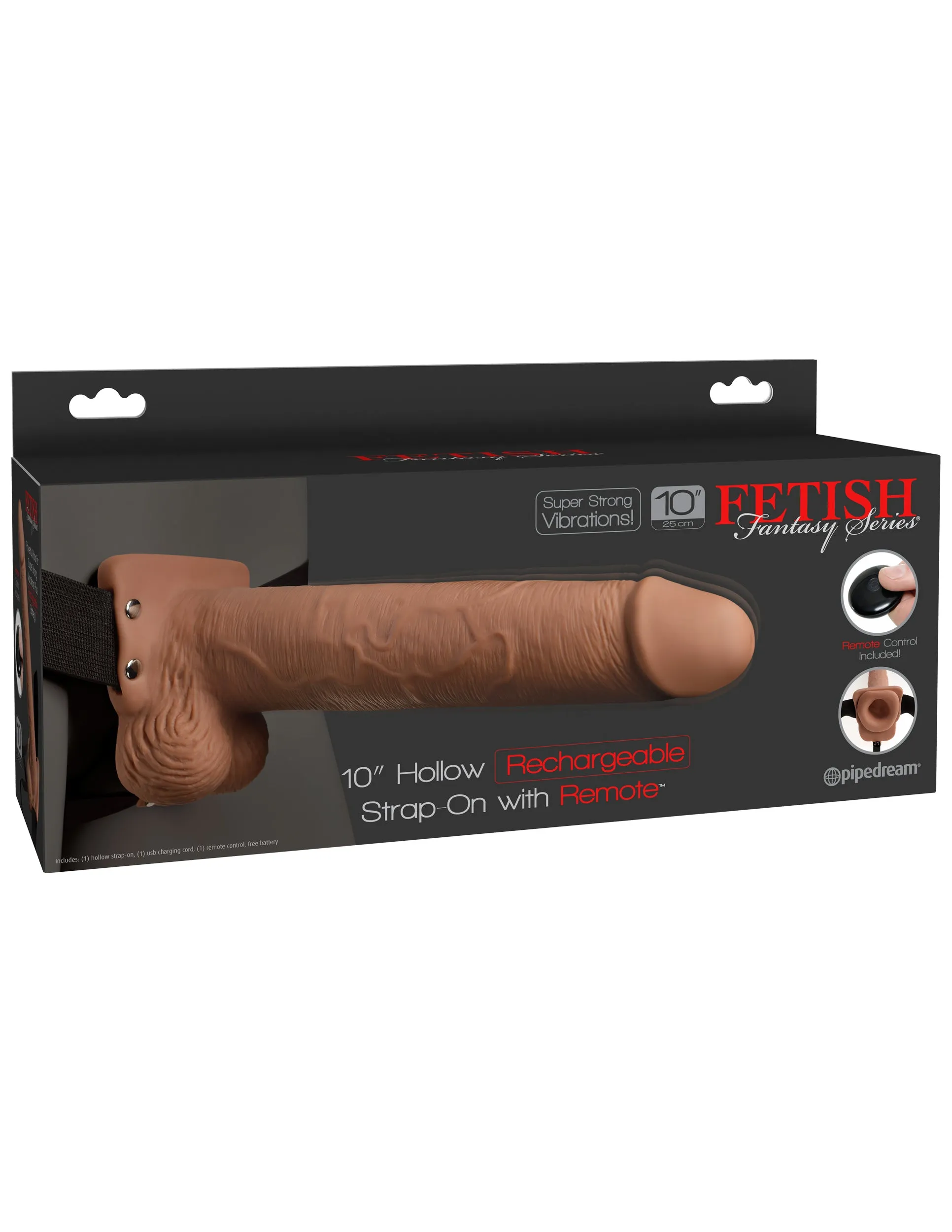 10 Hollow Strap-On with Remote