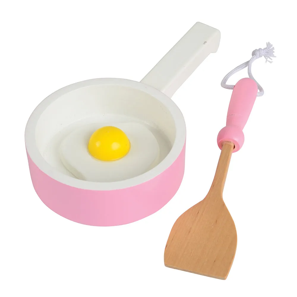 36-Piece Wooden Toy Kitchen Basics Set | Dishes, Pots, Pans & Utensils