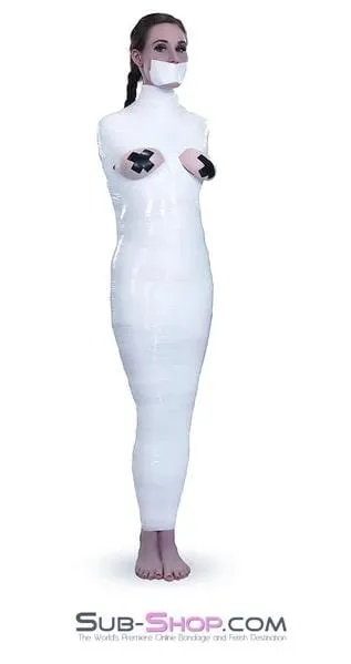 5740A-SIS      1.000 ft. Erotic Sissy Bondage Fantasy Wrap. White