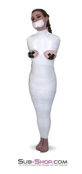 5740A-SIS      1.000 ft. Erotic Sissy Bondage Fantasy Wrap. White