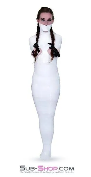 5740A-SIS      1.000 ft. Erotic Sissy Bondage Fantasy Wrap. White