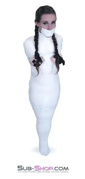 5740A-SIS      1.000 ft. Erotic Sissy Bondage Fantasy Wrap. White
