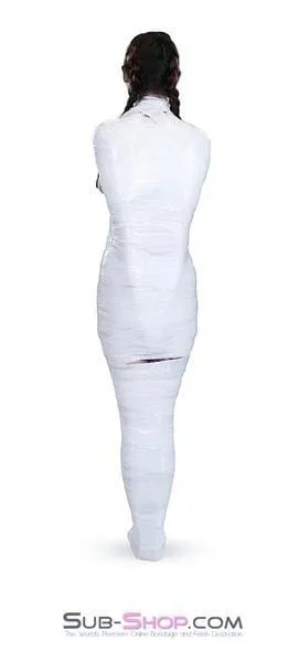 5740A-SIS      1.000 ft. Erotic Sissy Bondage Fantasy Wrap. White