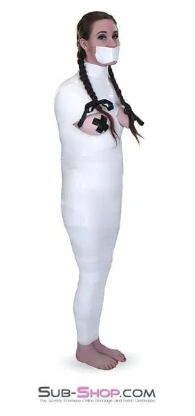 5740A-SIS      1.000 ft. Erotic Sissy Bondage Fantasy Wrap. White