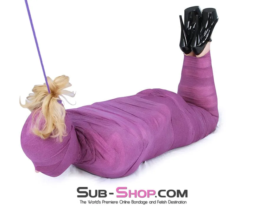 5750A-SIS      Sissy Slave Wrap-Sure Self Adhesive Bondage Wrap. Purple