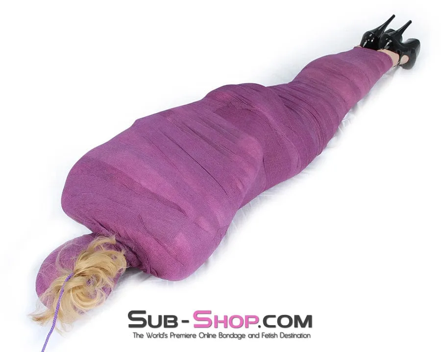 5750A-SIS      Sissy Slave Wrap-Sure Self Adhesive Bondage Wrap. Purple