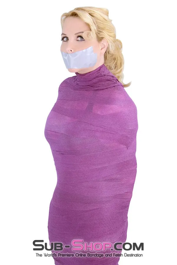5750A-SIS      Sissy Slave Wrap-Sure Self Adhesive Bondage Wrap. Purple
