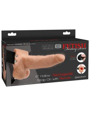 6 Hollow Strap-On with Remote