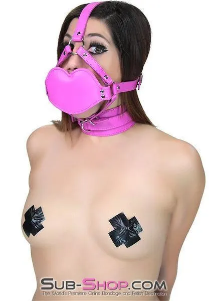 6746RS-SIS      Blow Job Sissy Boi Trainer Hot Pink Thick BDSM Mistress Penis Gag Trainer