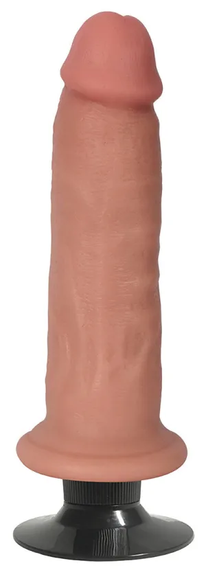 7 Bareskin Vibrating Dildo No Balls Vanilla