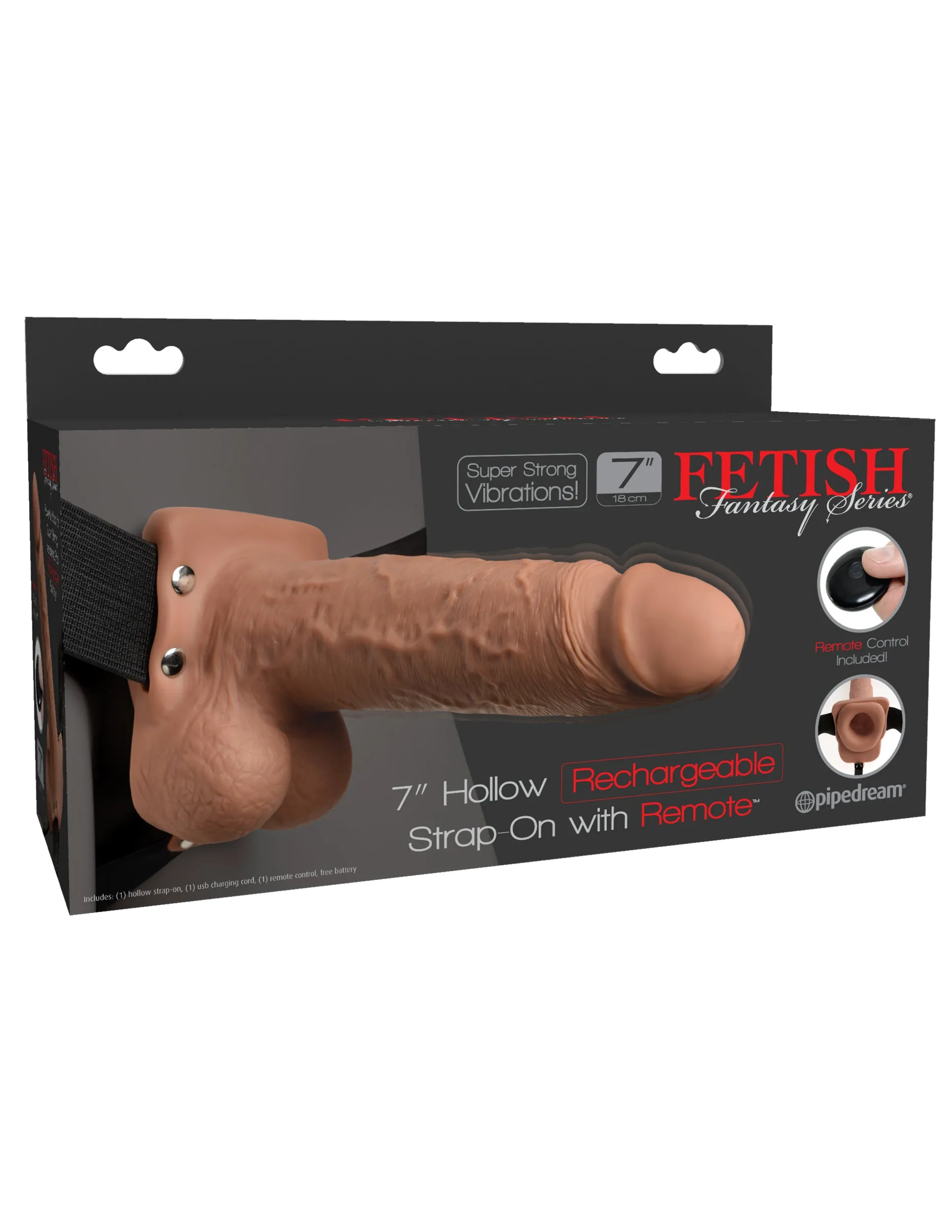 7 Hollow Strap-On with Remote