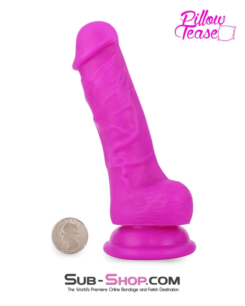 7207M      Liquid Colors Silicone Pleasure Dildo - Rose 6