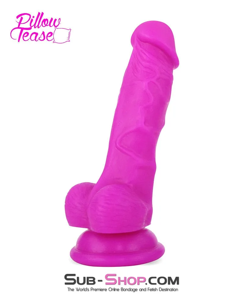 7207M      Liquid Colors Silicone Pleasure Dildo - Rose 6