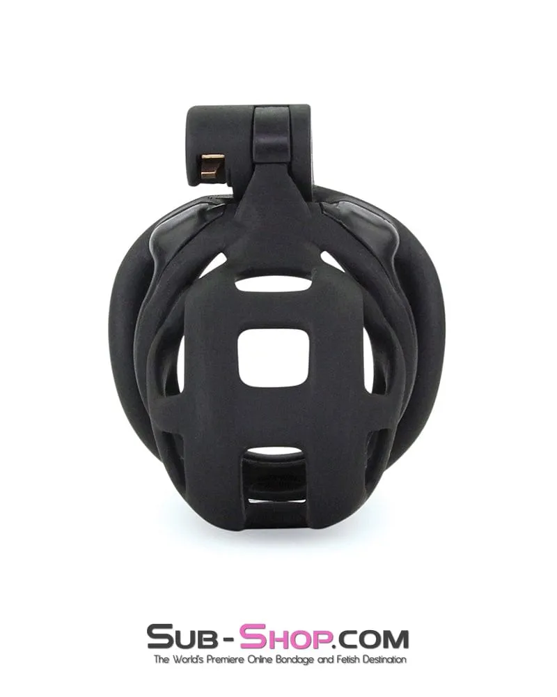 7415M      Chastity Games Locking Cock Cage. Short Length