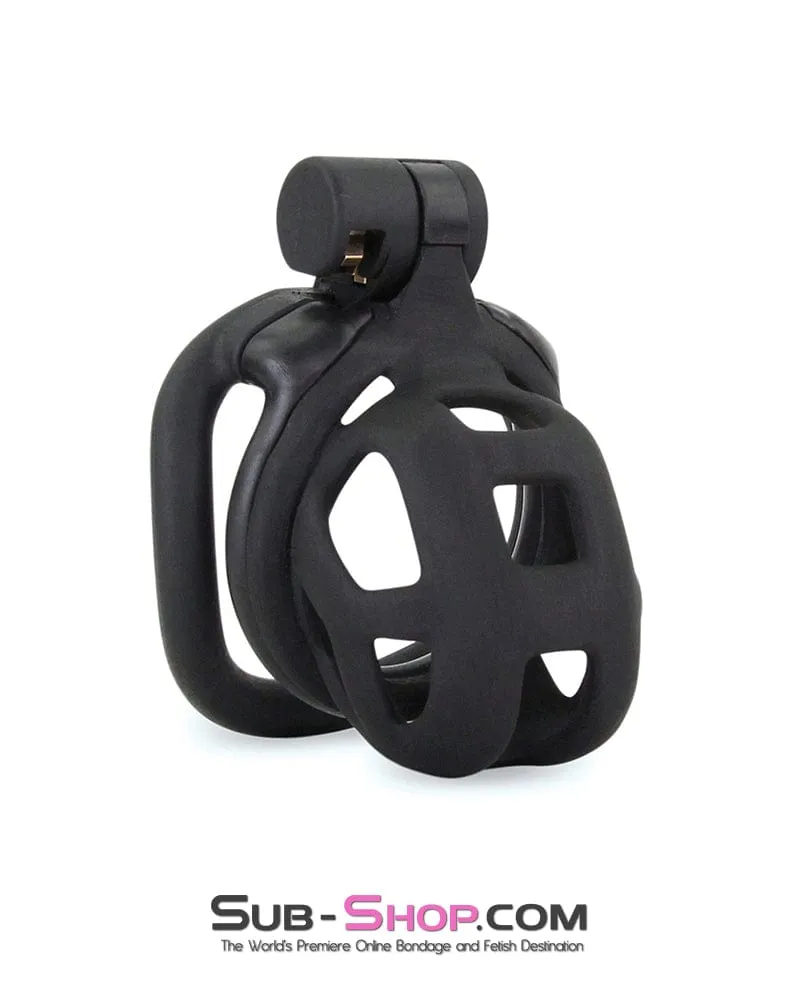 7415M      Chastity Games Locking Cock Cage. Short Length