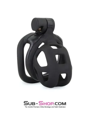 7415M      Chastity Games Locking Cock Cage. Short Length