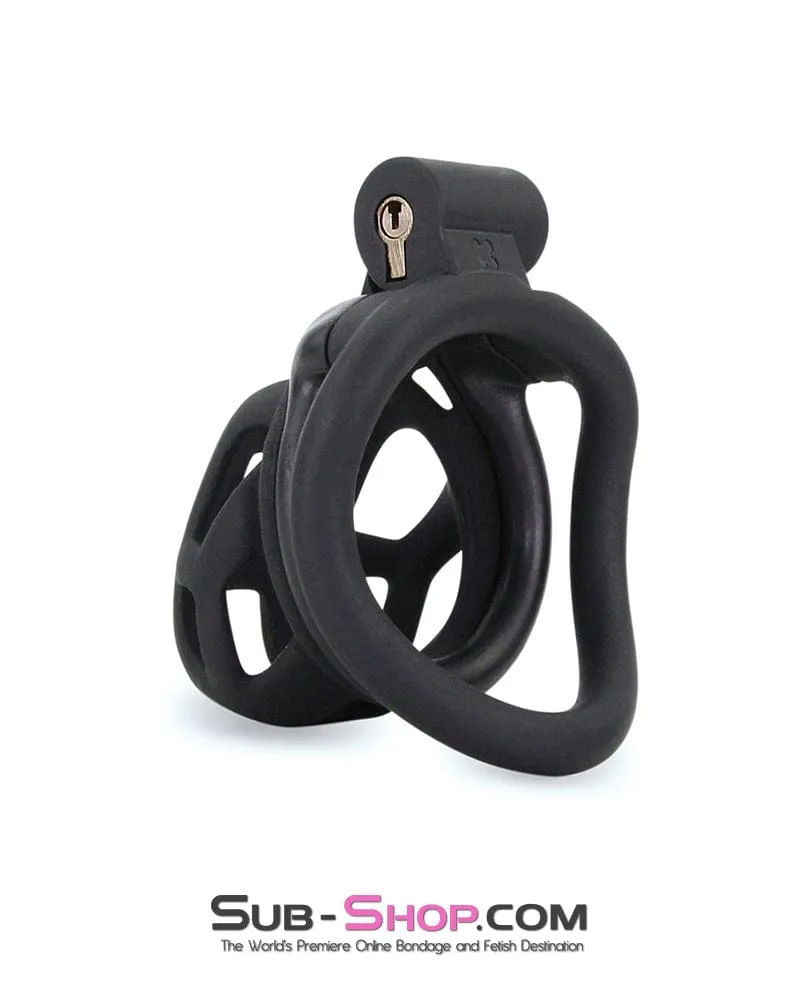 7415M      Chastity Games Locking Cock Cage. Short Length