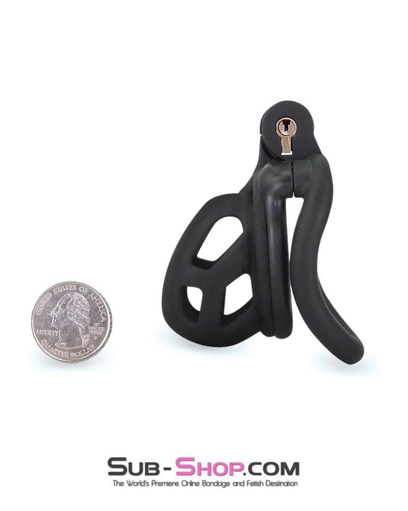 7415M      Chastity Games Locking Cock Cage. Short Length