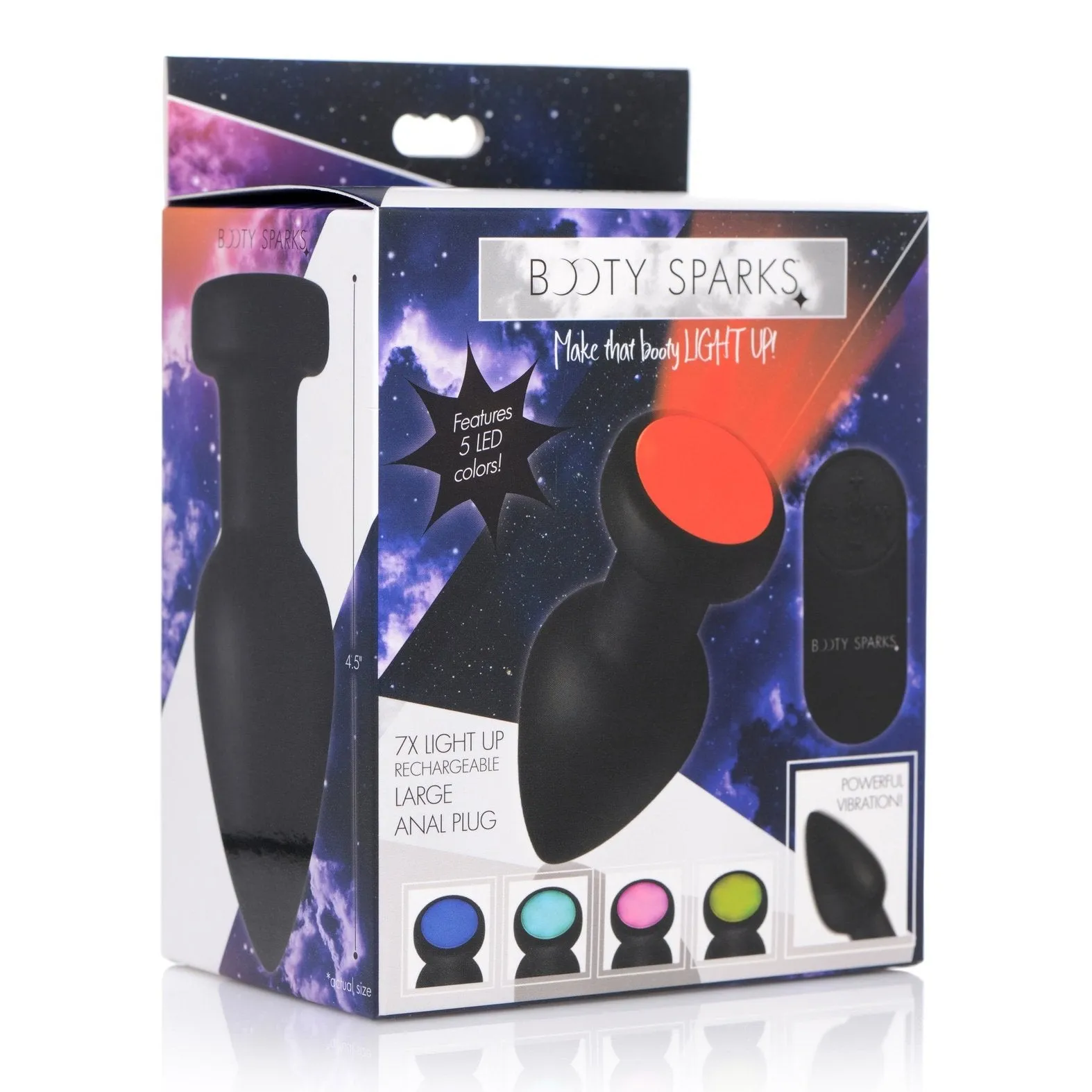 7x Light Up Rechargeable Anal Plug