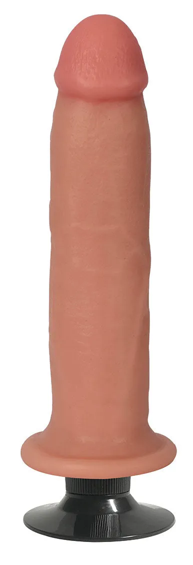 8 Bareskin Vibrating Dildo No Balls Vanilla