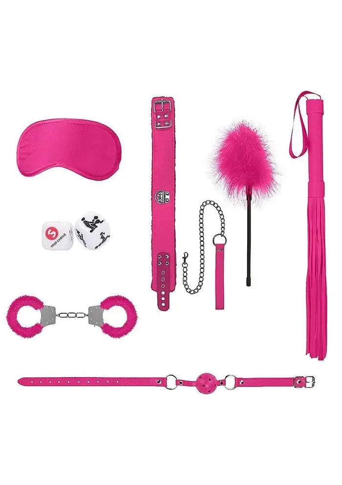 8-Piece Introductory Bondage Kit Pink