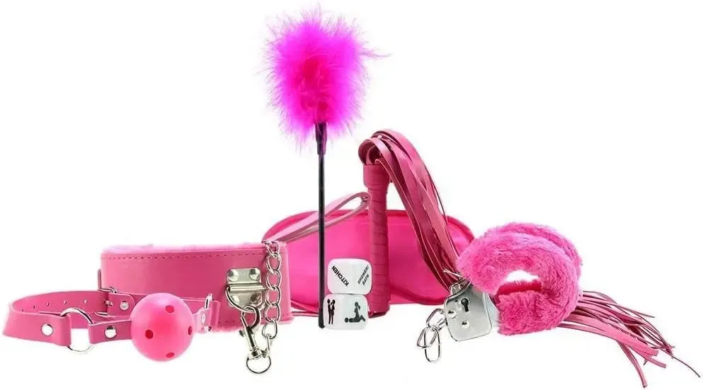 8-Piece Introductory Bondage Kit Pink