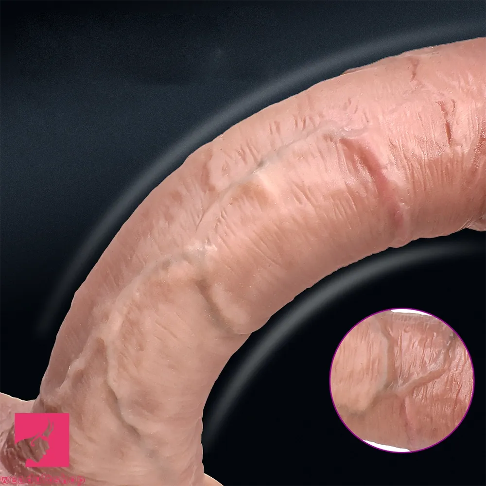 8.07in 10in Powerful Suction Cup Big Real Skin Cock Dildo Adult Sex Toy