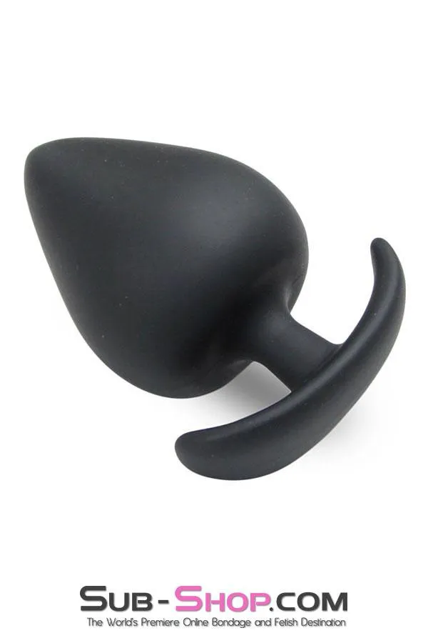 9825M-SIS      Sissy's Really BIG Black XXL Silicone Anal Plug