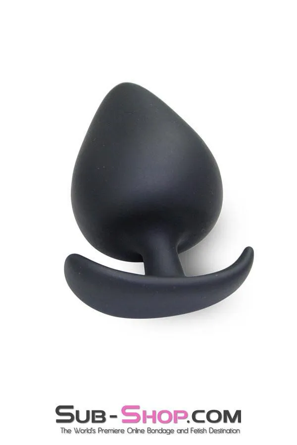 9825M-SIS      Sissy's Really BIG Black XXL Silicone Anal Plug