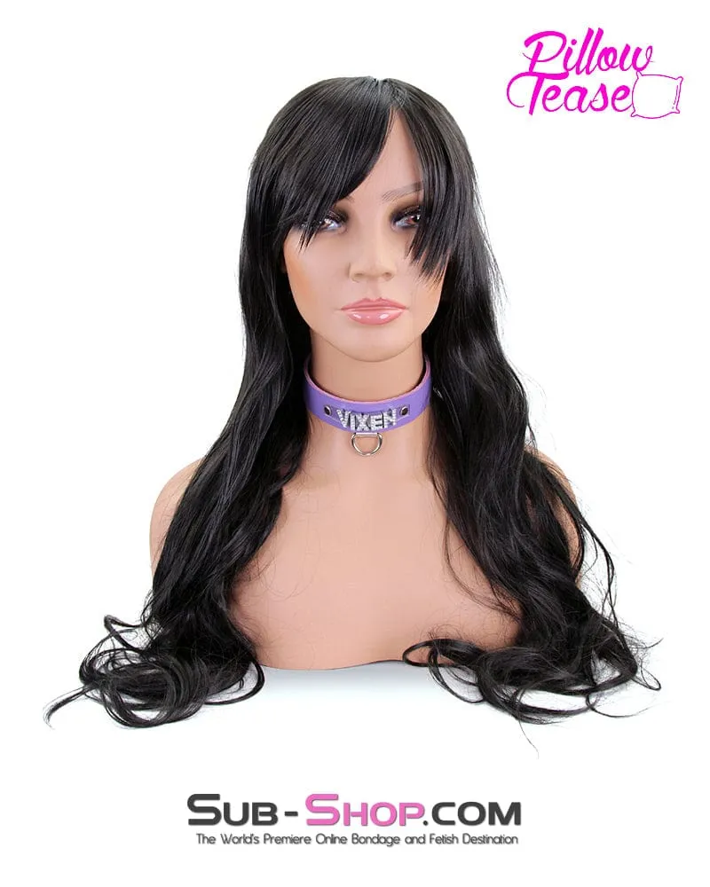 9953RS-SIS      Sissy Dominatrix Long Black Wig