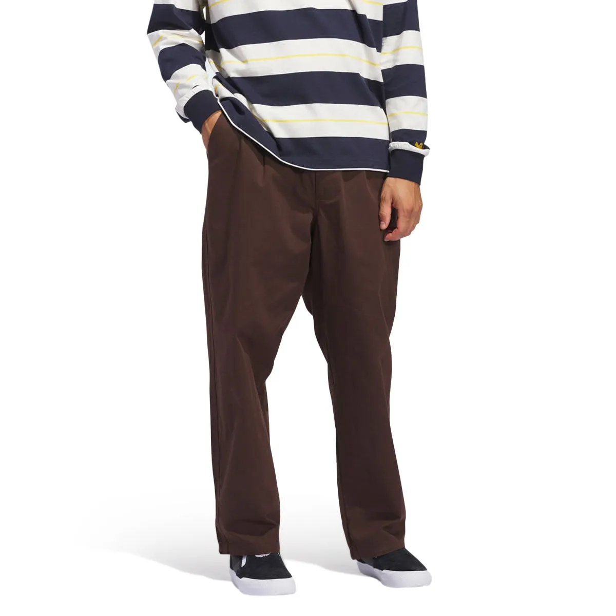 Adidas Shmoo CS Pants - Dark Brown/Core White