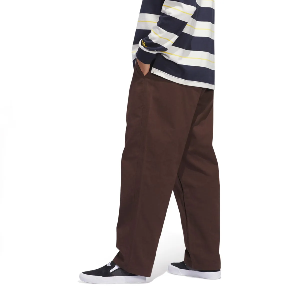 Adidas Shmoo CS Pants - Dark Brown/Core White