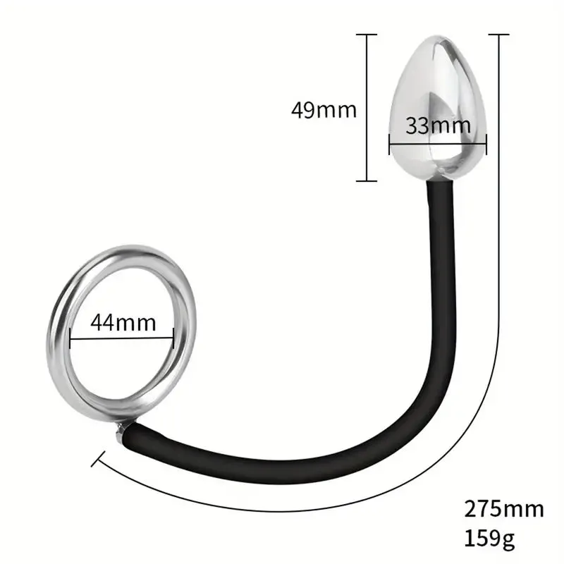 Anal Plug With Penis Ring Butt Plug Waterproof Eroctic Toy For Men