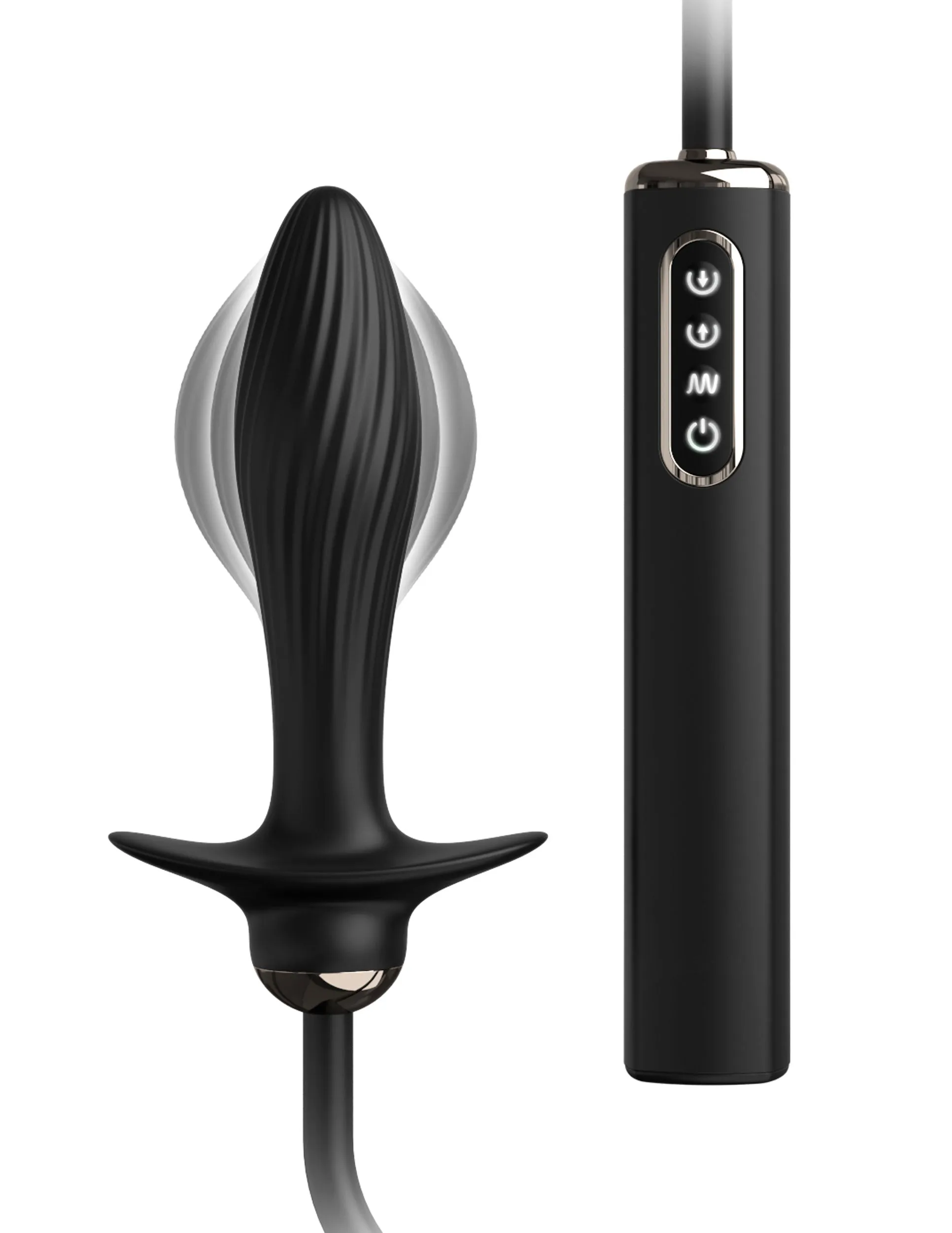 Auto-Throb Inflatable Vibrating Plug