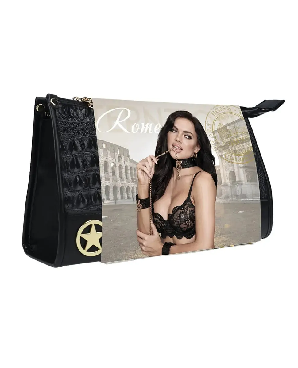 BDSM Set Rome Collection Bondage Kit w/Bag - Black