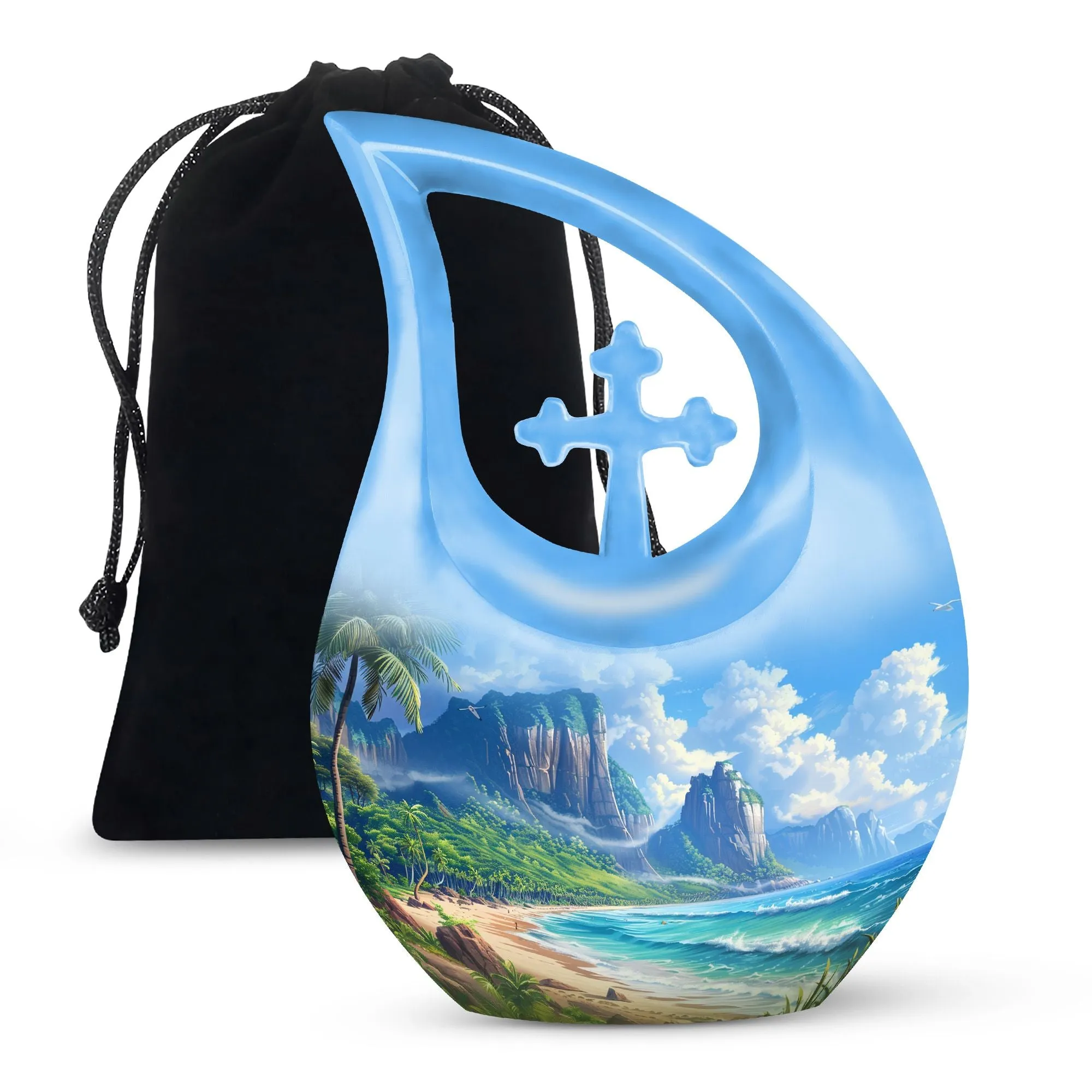 Beach Cremation Urns For Ashes Adult Male Large Memorial & Funeral Urn