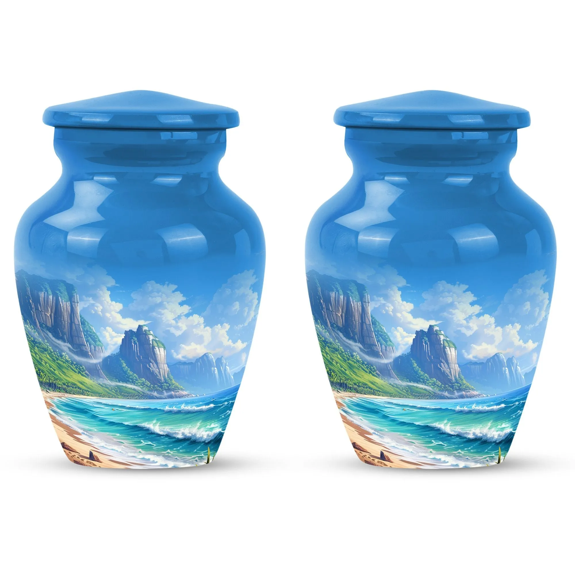 Beach Cremation Urns For Ashes Adult Male Large Memorial & Funeral Urn