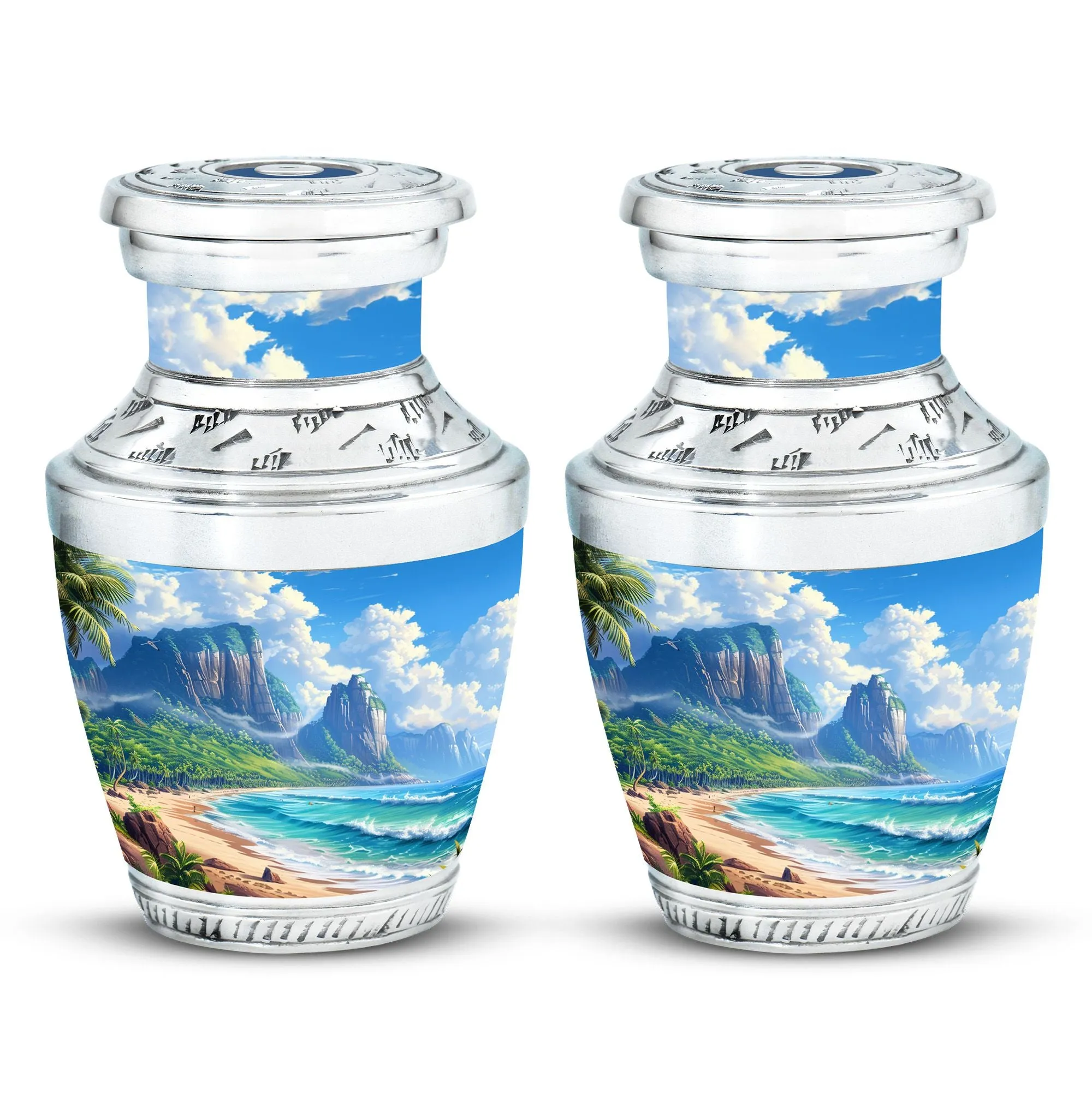 Beach Cremation Urns For Ashes Adult Male Large Memorial & Funeral Urn