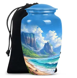 Beach Cremation Urns For Ashes Adult Male Large Memorial & Funeral Urn