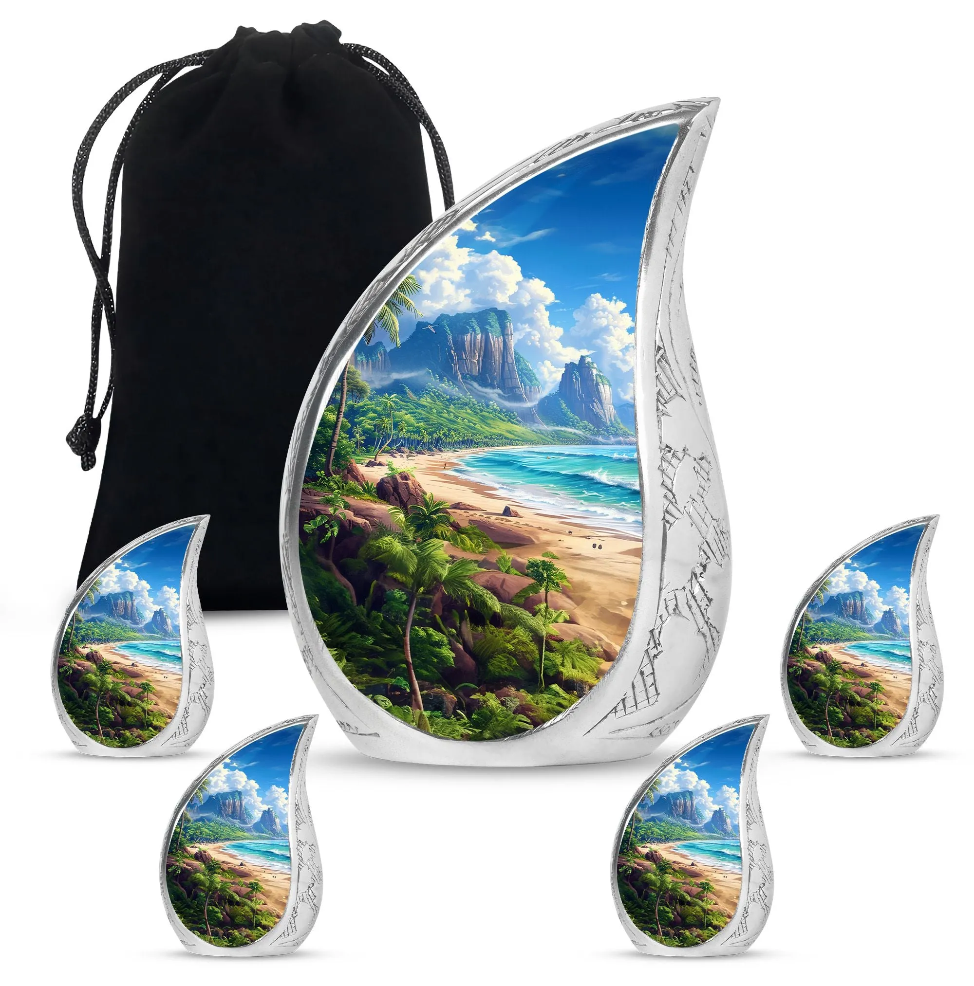Beach Cremation Urns For Ashes Adult Male Large Memorial & Funeral Urn