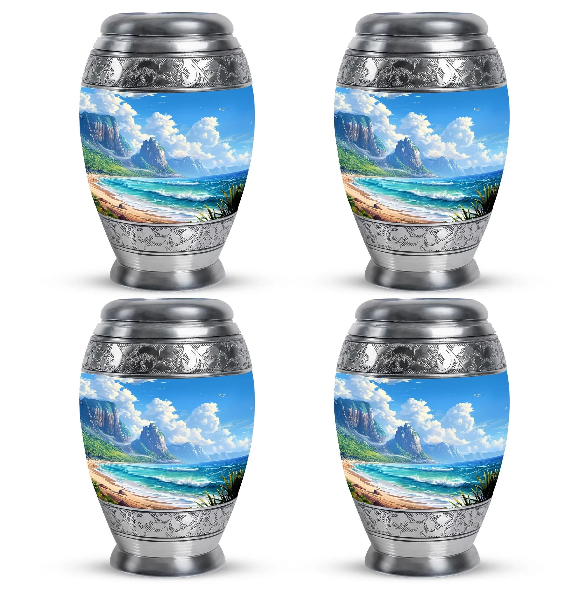 Beach Cremation Urns For Ashes Adult Male Large Memorial & Funeral Urn