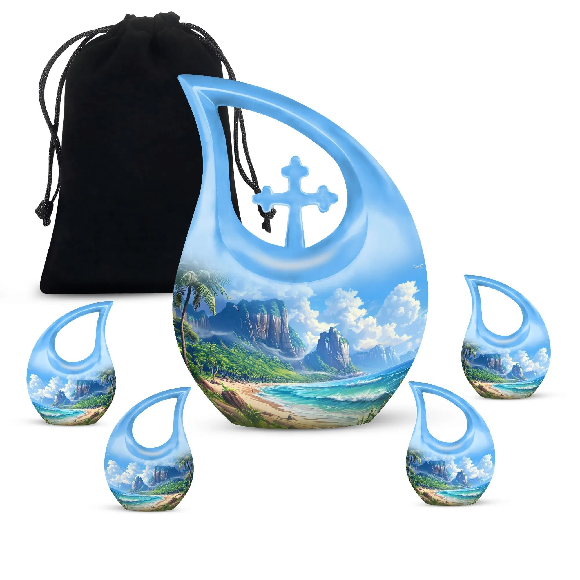 Beach Cremation Urns For Ashes Adult Male Large Memorial & Funeral Urn
