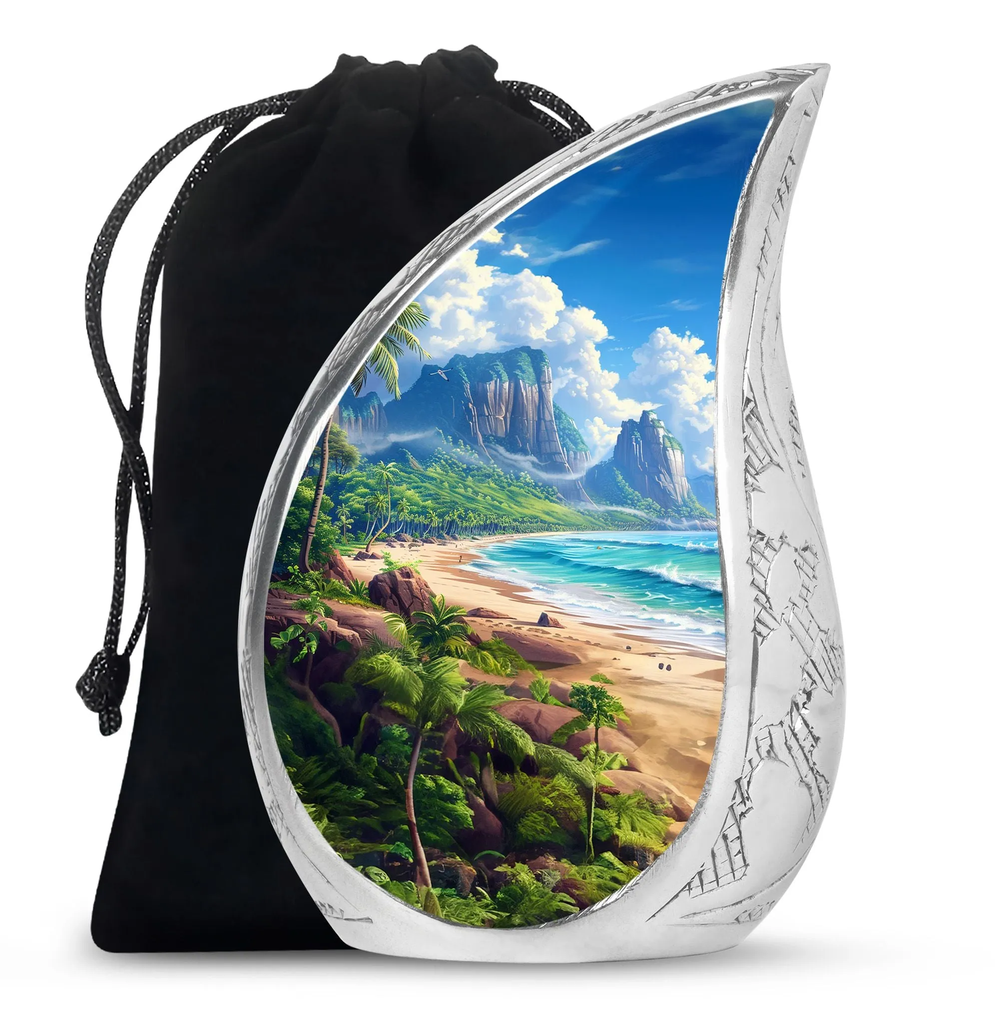 Beach Cremation Urns For Ashes Adult Male Large Memorial & Funeral Urn