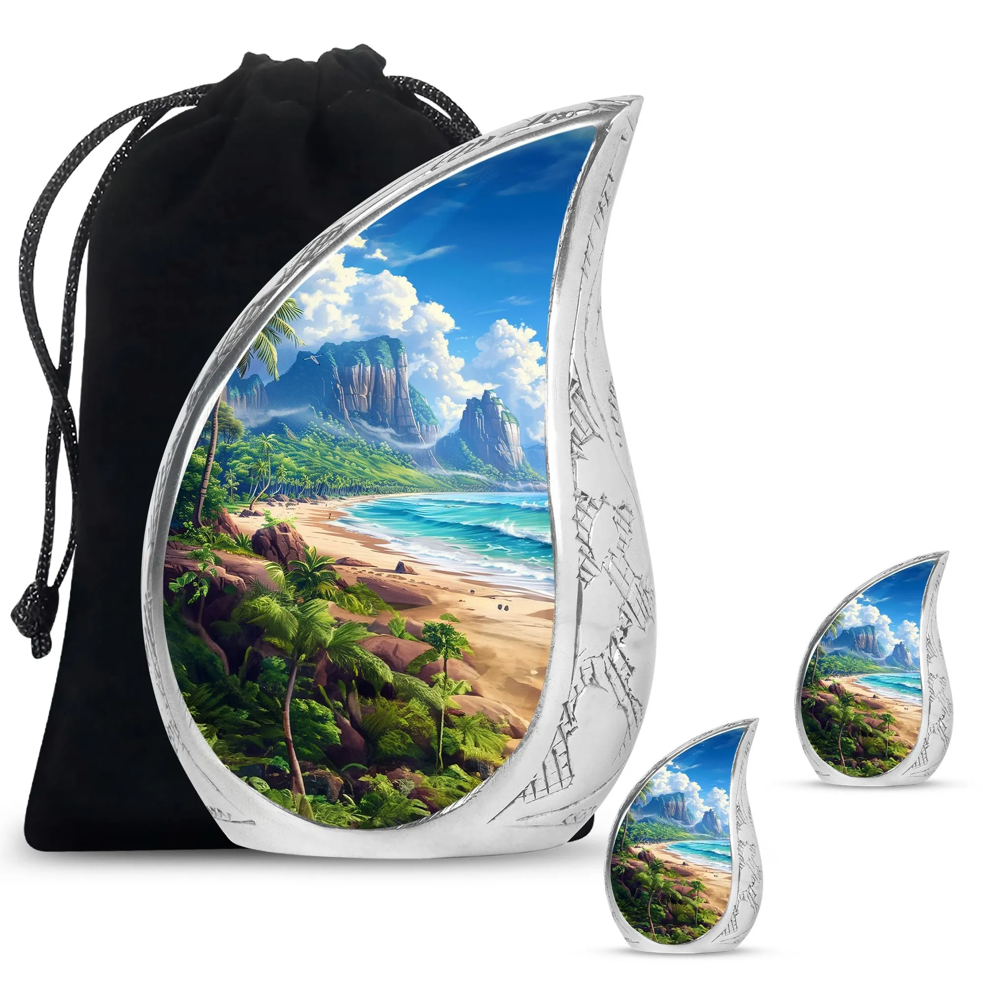 Beach Cremation Urns For Ashes Adult Male Large Memorial & Funeral Urn