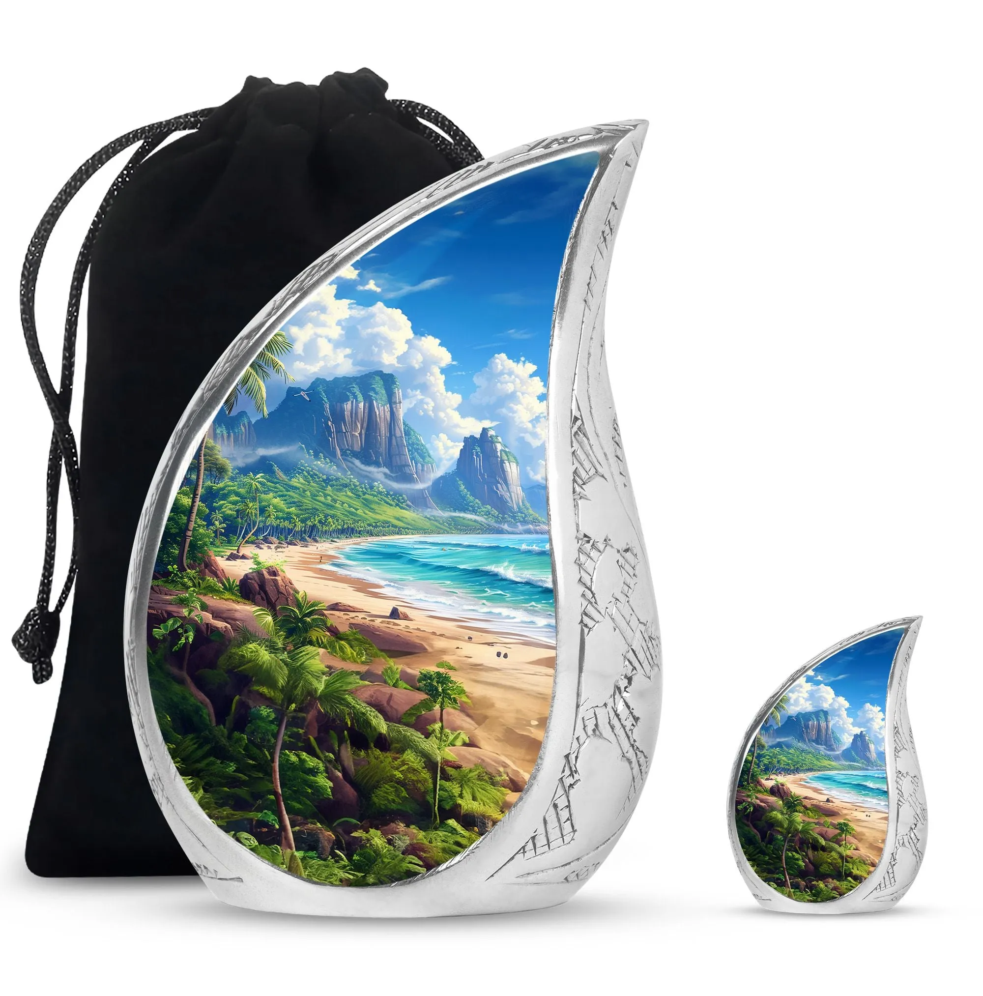 Beach Cremation Urns For Ashes Adult Male Large Memorial & Funeral Urn