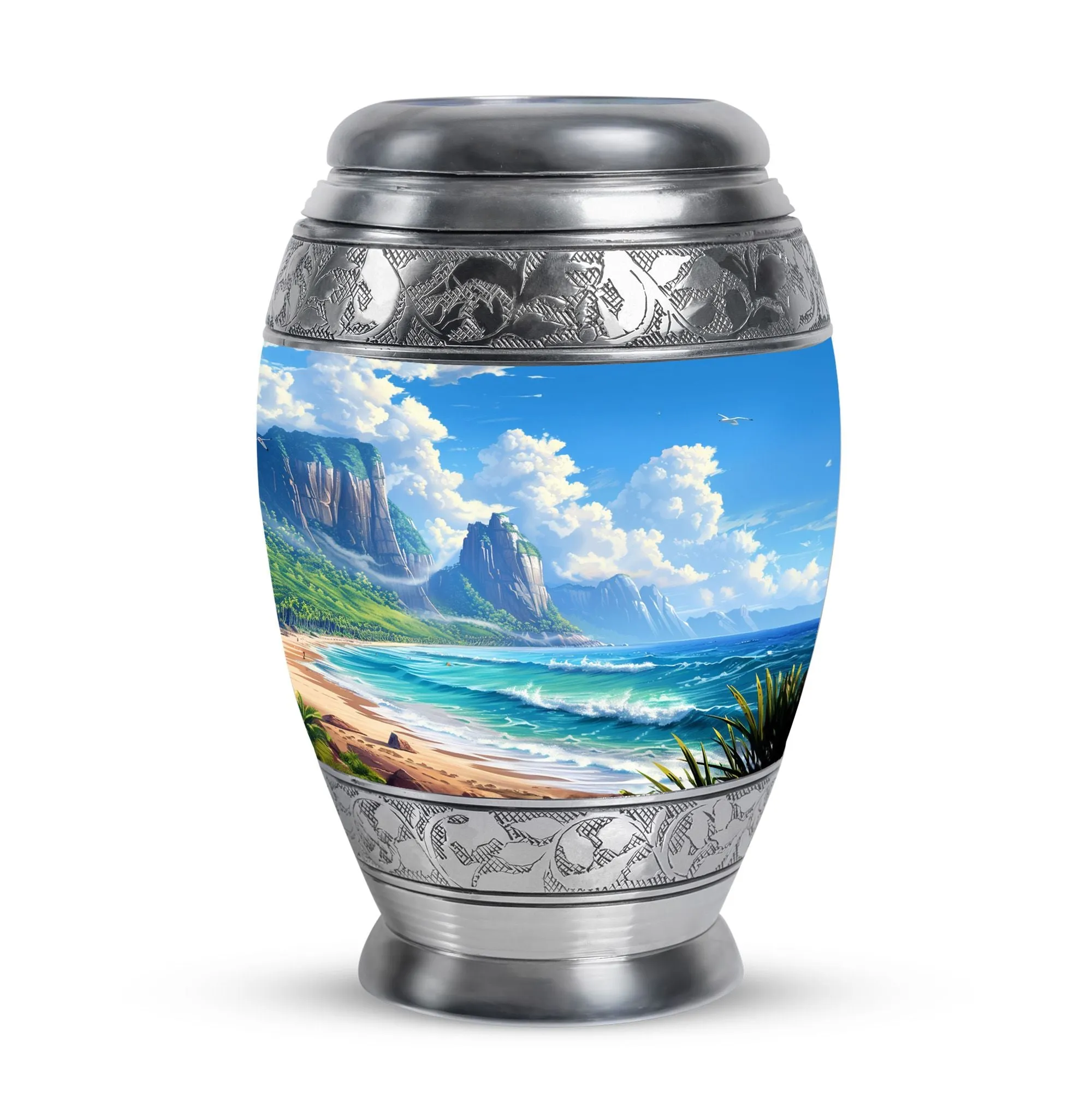 Beach Cremation Urns For Ashes Adult Male Large Memorial & Funeral Urn
