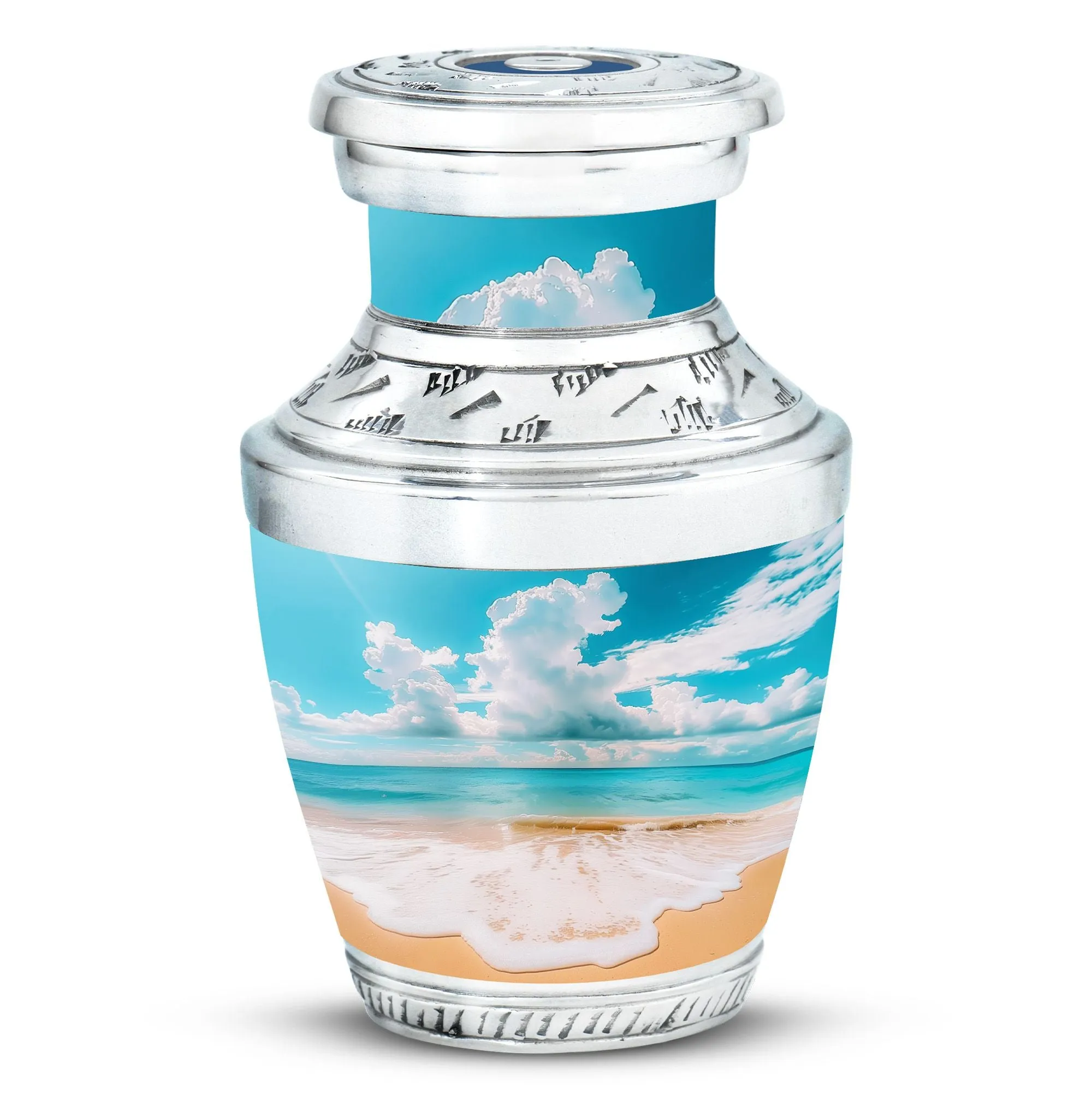 Beach Small Urns For Human Ashes Adult Female Memorial & Funeral Urn