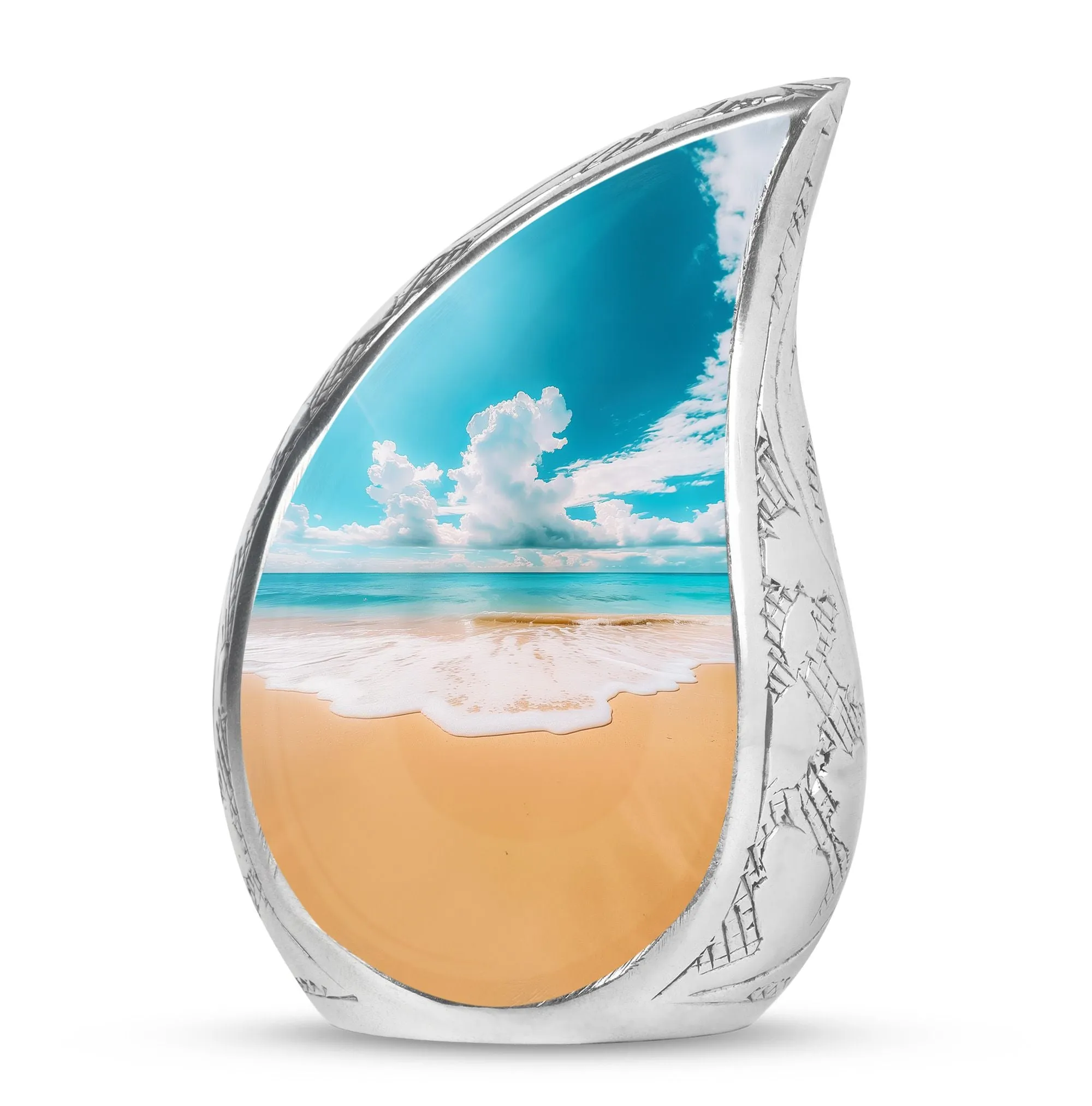Beach Small Urns For Human Ashes Adult Female Memorial & Funeral Urn
